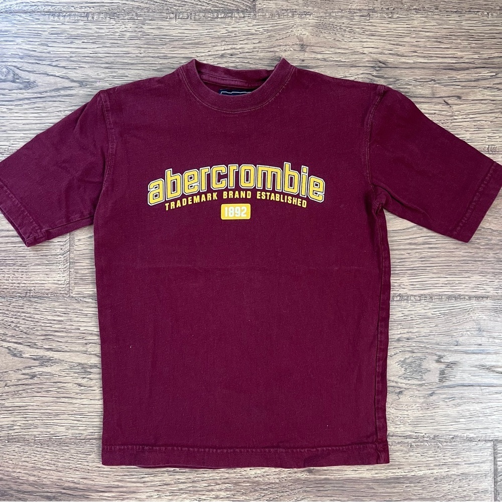 boys abercrombie kids y2k vintage logo tee Small EUC